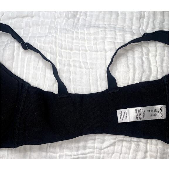 Spanx Women's Very Black‎ Adjustable Plunge Wireless Lift Bra Size 32D - Picture 10 of 14